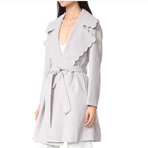 Club Monaco Frederrika Scalloped Trench Coat Jacket